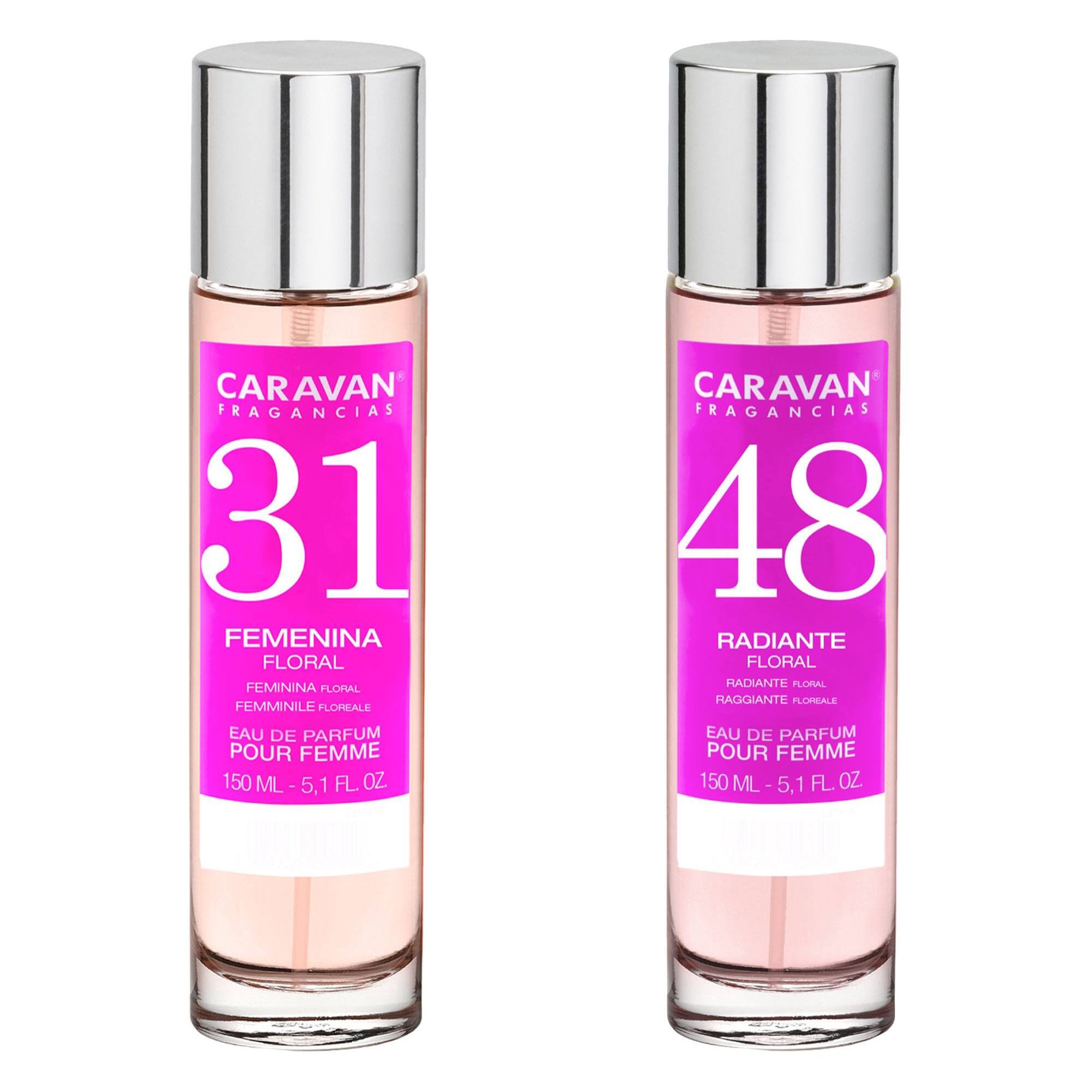 Caravan fragancias - caja de regalo con 2 perfumes: nº31 y nº48 de 150 ml, para mujer
