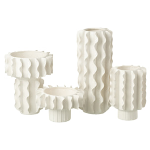 J-Line vase Helix - céramique - blanc
