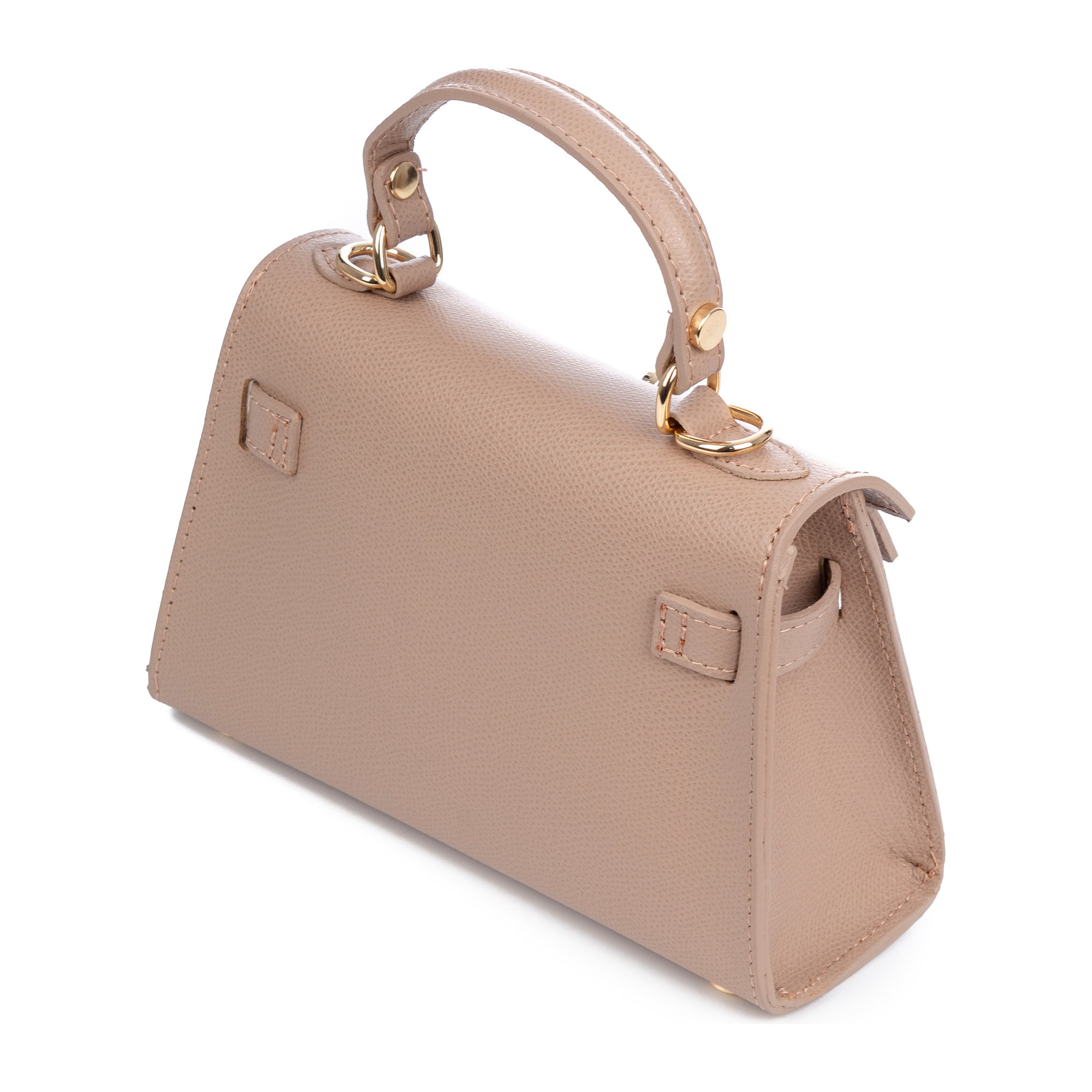 Asciano borsa a mano in pelle autentica Palmellato con chiusura design esclusivo e tracolla