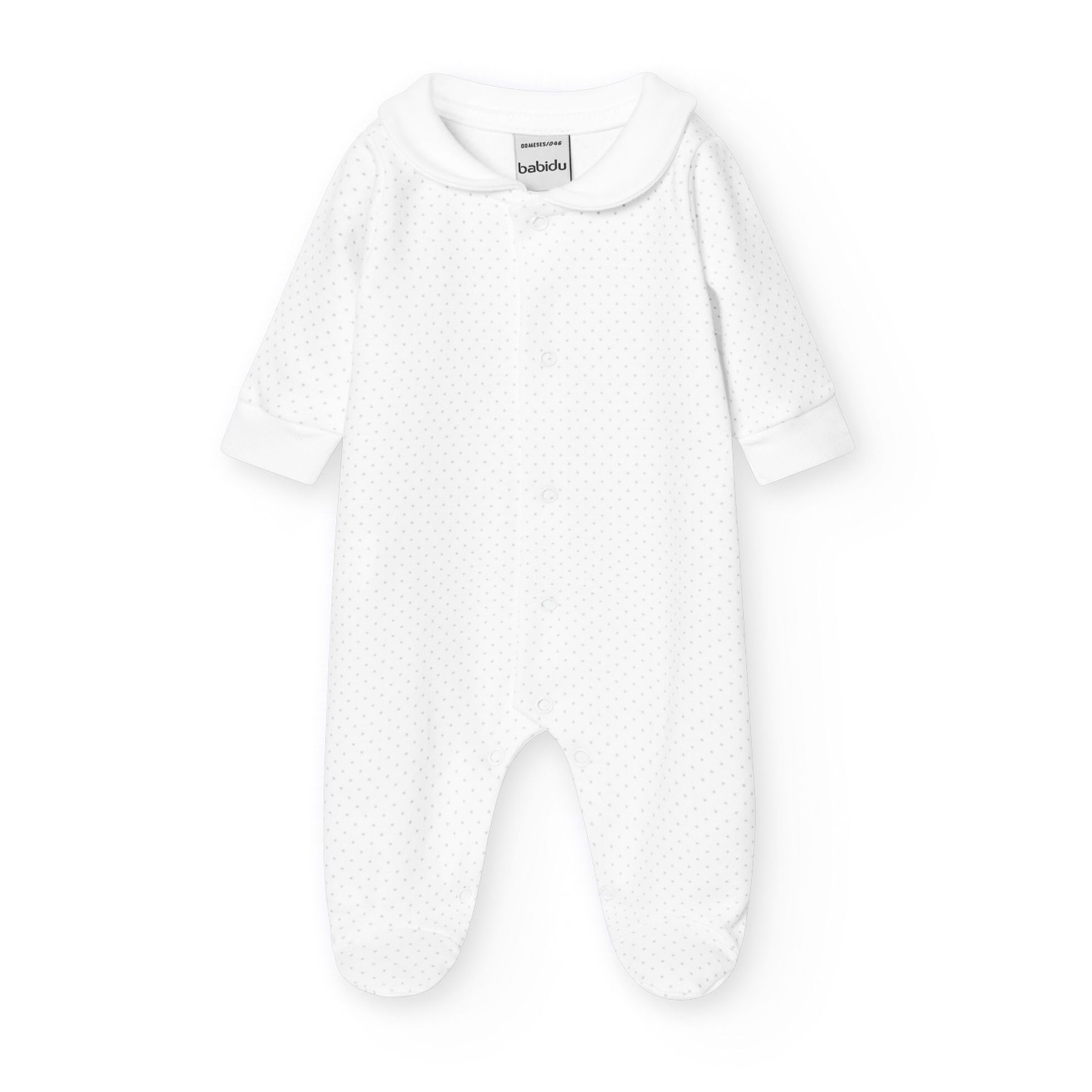 Pelele Est. Cont. Topitos Gris Talla 1