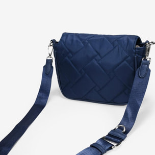 Bolso nylon azul con monedero