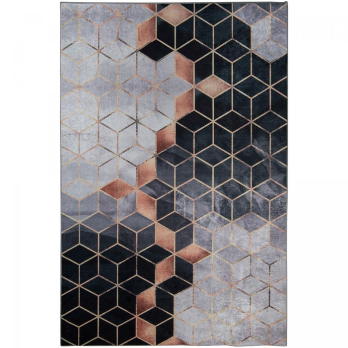 Tapis de chambre 160x230 LYN11 GRAFIK blanc, facile d'entretien
