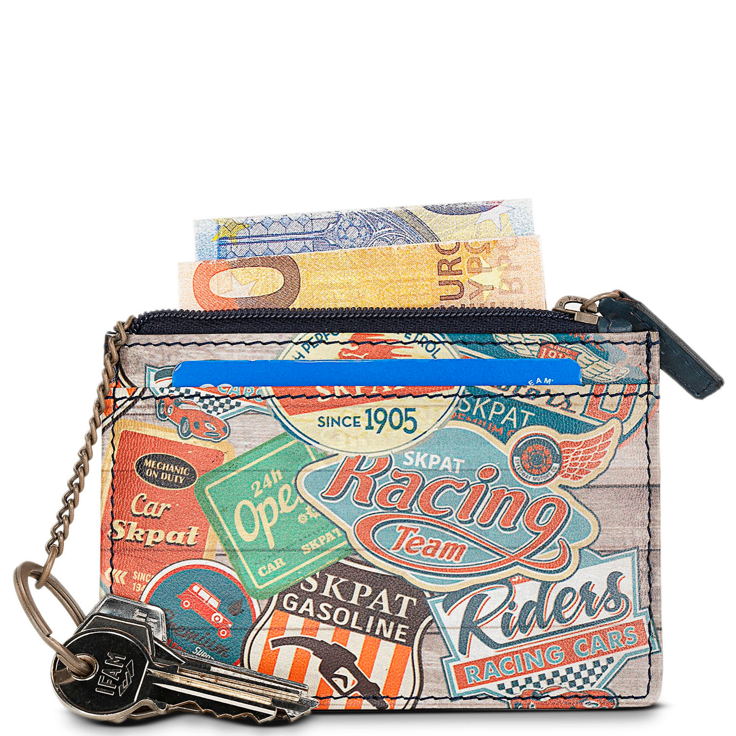 Cartera Tarjetero Skpat Dundee Azul Marino