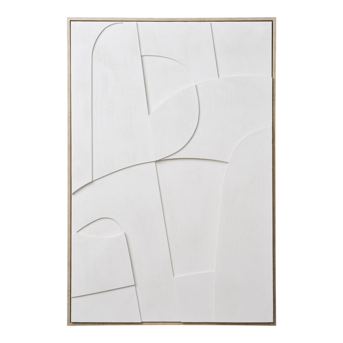 Quadro decorativo 3D Madeline No.1 in bianco 60x90 cm
