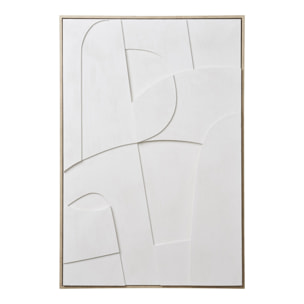 Quadro decorativo 3D Madeline No.1 in bianco 60x90 cm