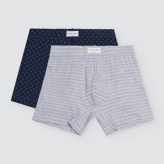 Confezione da 2 boxer classici stampati