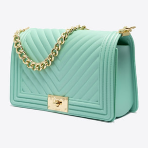 Borsa a mano da donna - Modello False - 100% PVC - 25.0 x 15.0 x 8.0 cm