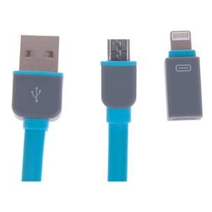 Cable enrollable 2 en 1