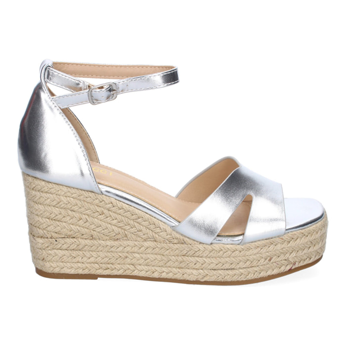 Sandalia de Cuña de Yute para Mujer, Comodo y Elegante, Diseño Moderno