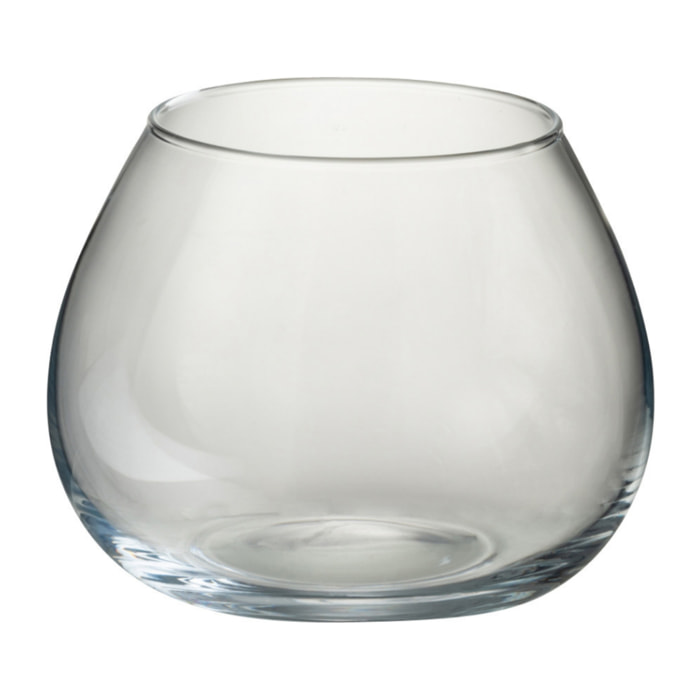 J-Line vase Fie - verre - transparent - small - Ø 19 cm