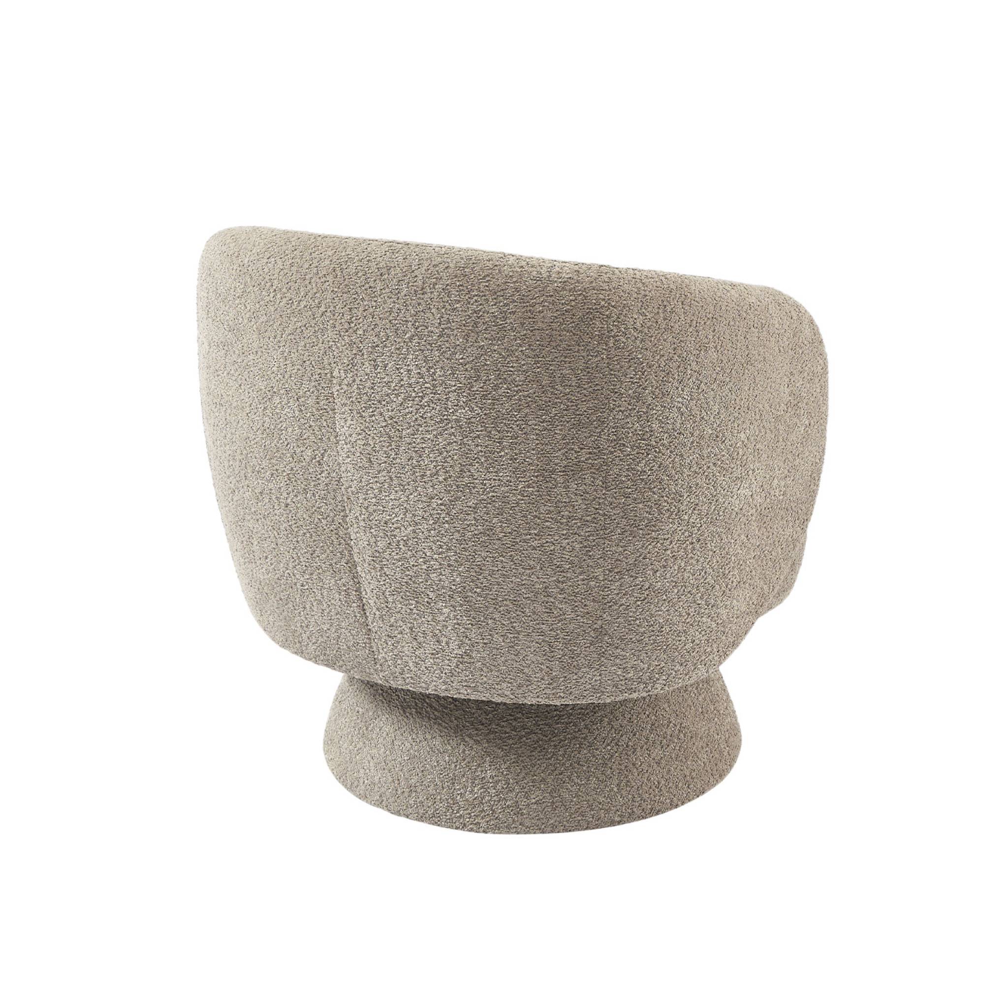 Fauteuil pivotant 360° tissu ELIAS