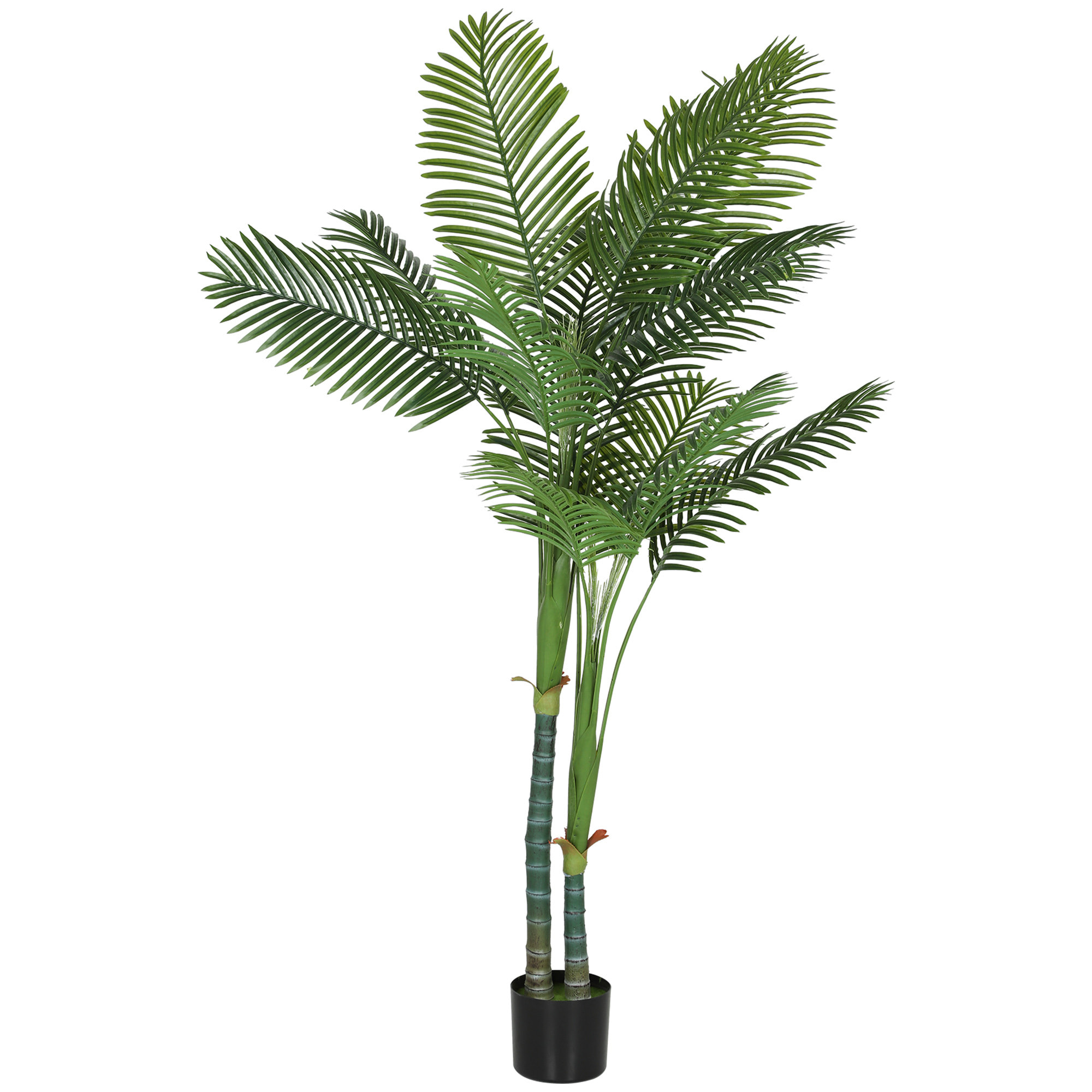 Palmier artificiel grande taille H.180cm palmier areca 14 feuilles grand réalisme PE vert