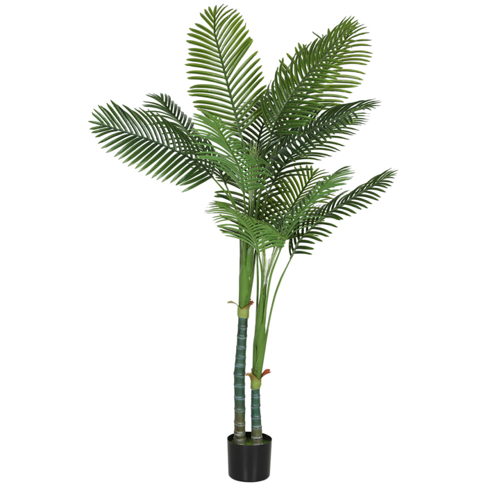 Palmier artificiel grande taille H.180cm palmier areca 14 feuilles grand réalisme PE vert