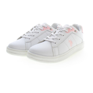 Sneakers U.S. Polo Assn White-Pink