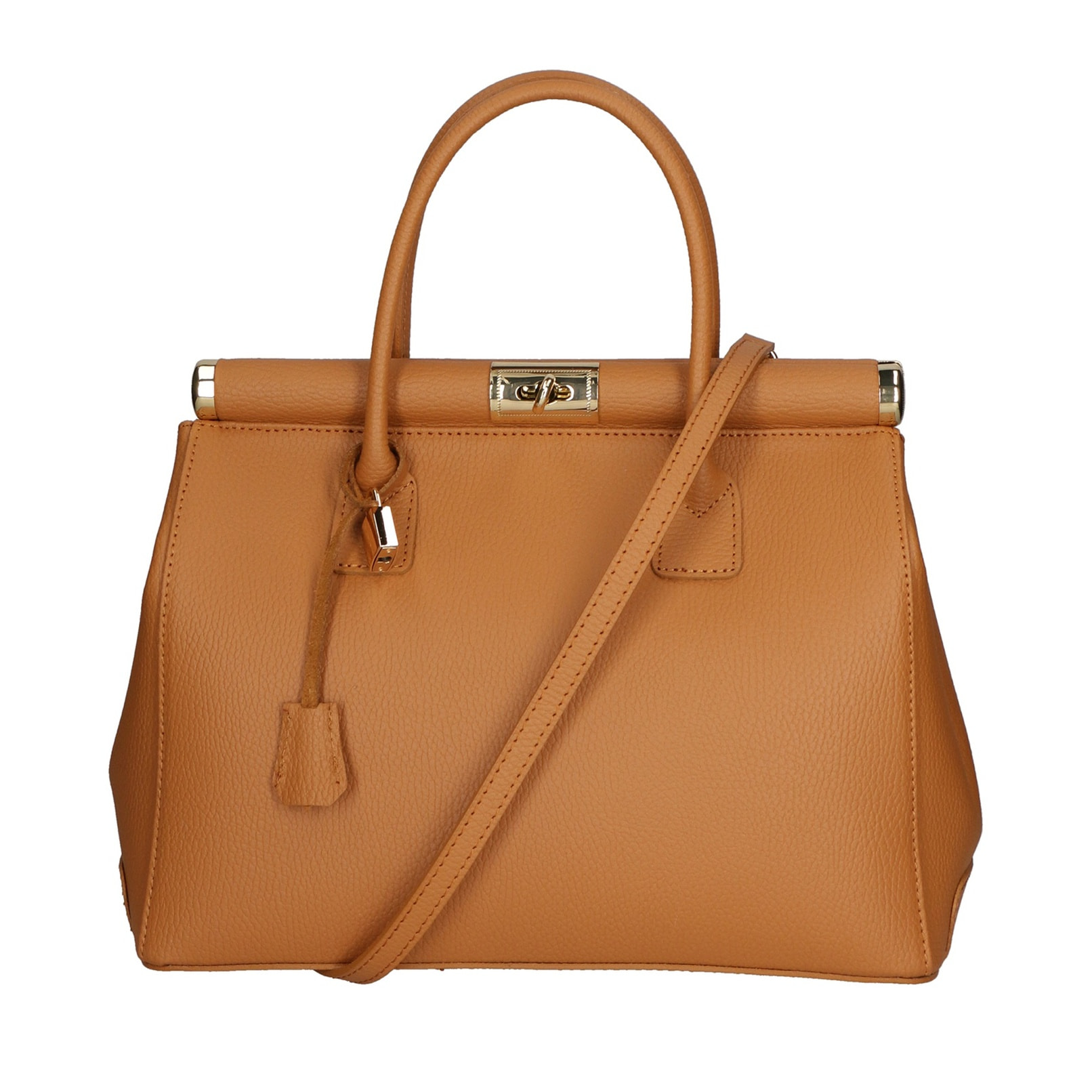 Borsa a mano da donna - Modello Aleria - Vera pelle - 35.0 x 26.0 x 16.0 cm