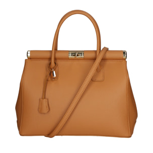 Borsa a mano da donna - Modello Aleria - Vera pelle - 35.0 x 26.0 x 16.0 cm