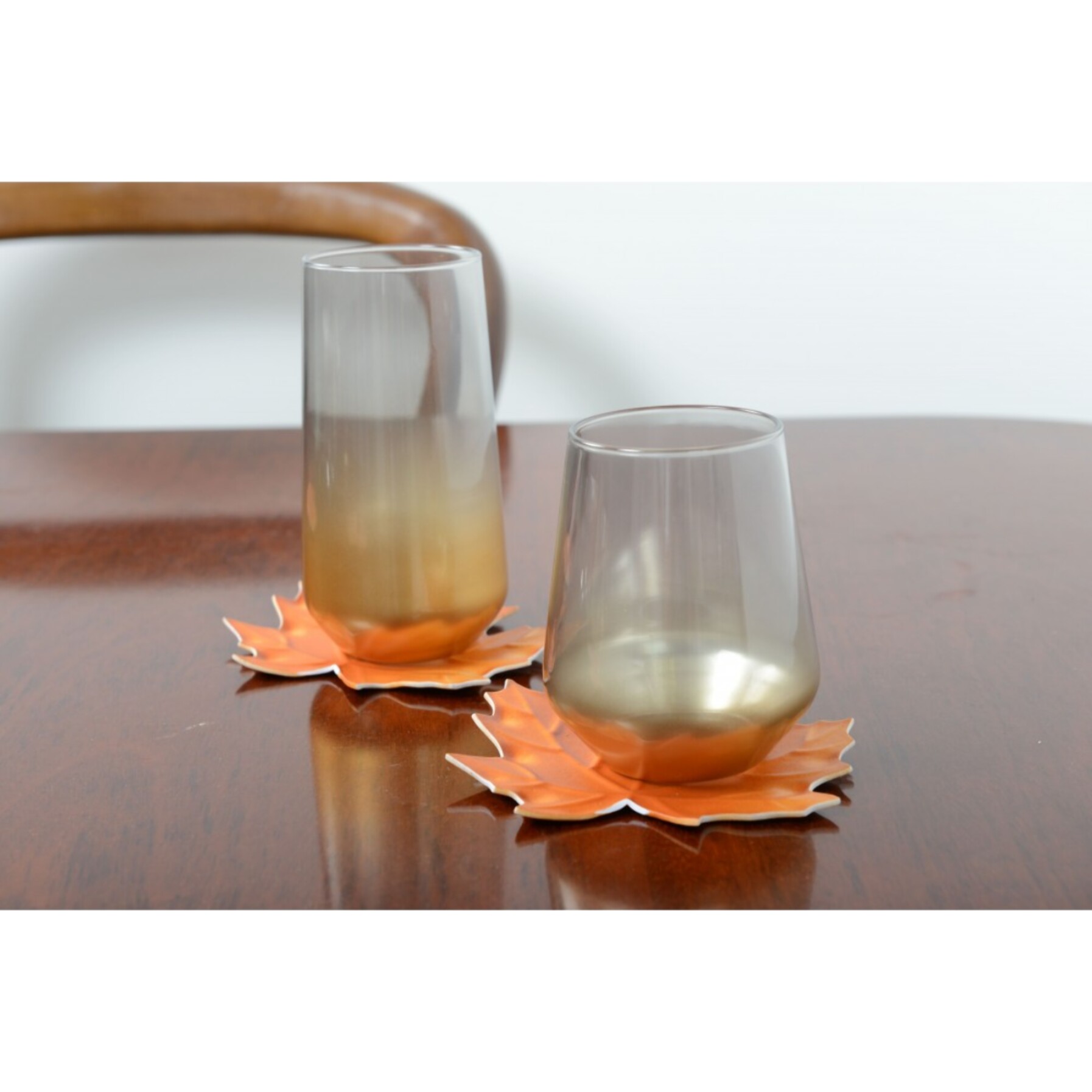 Verres à eau haut degrade glow fumé - lot de 6