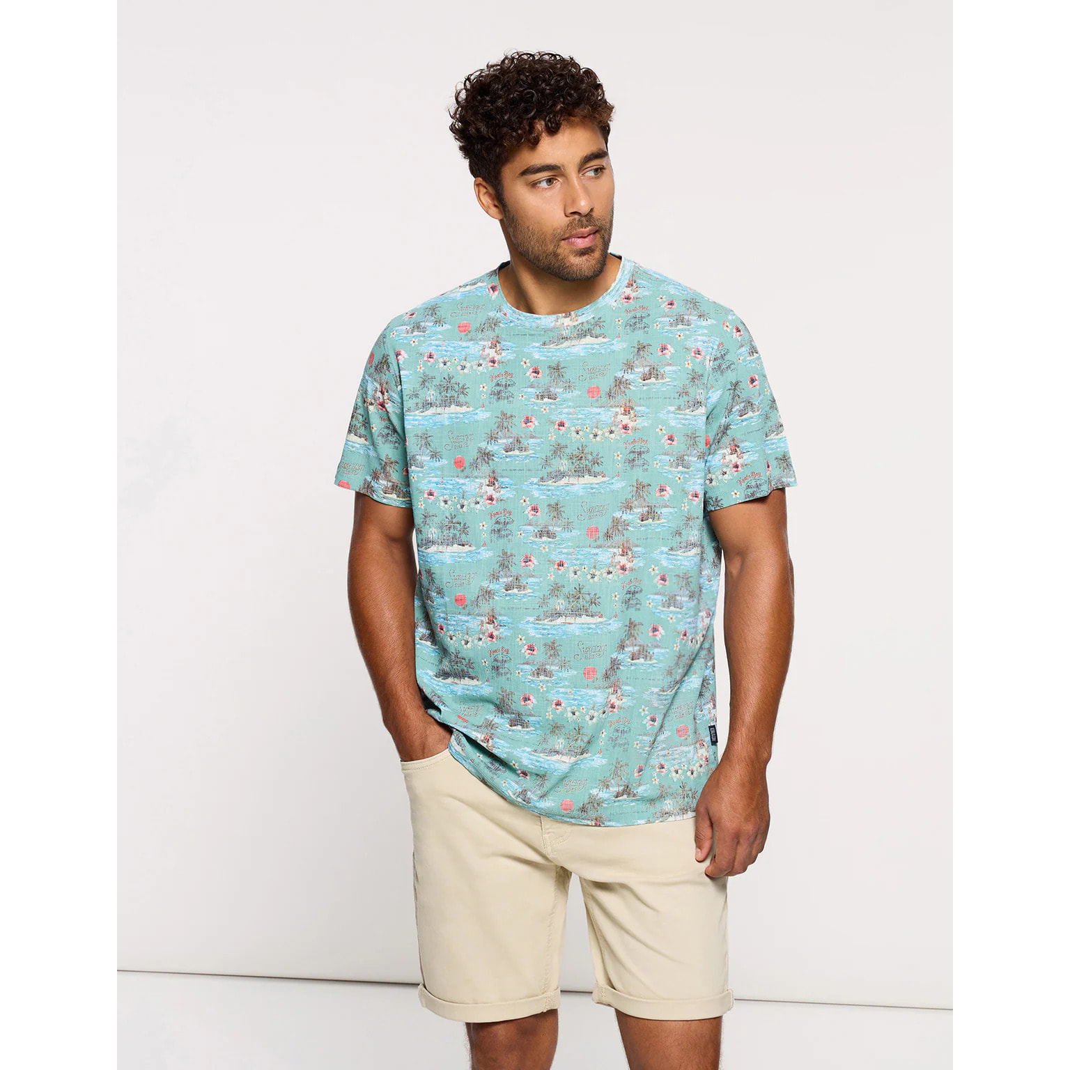 Camiseta Manga Corta Azul - Pinahop