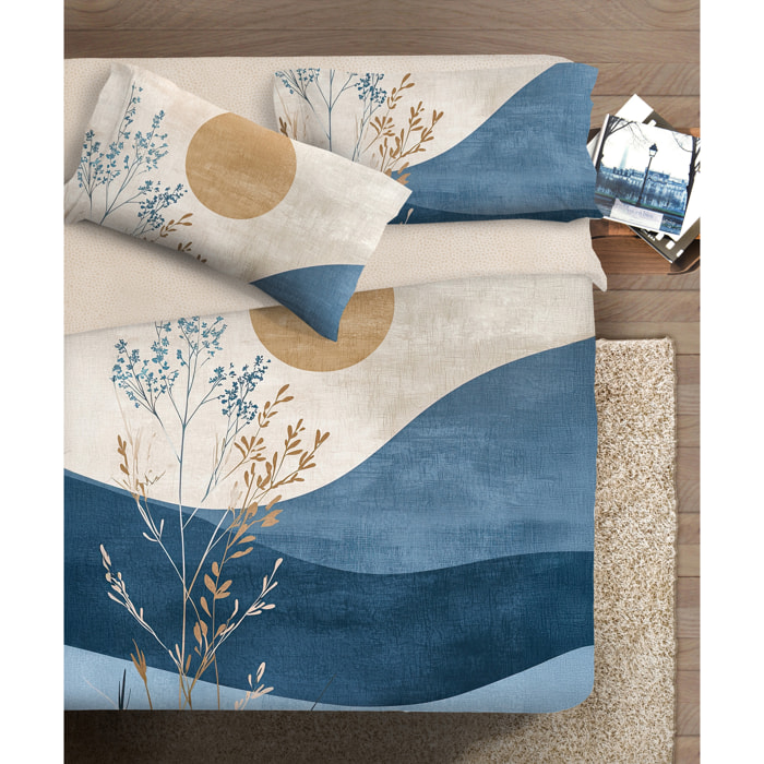 Parure copripiumino fotografico Piazzato Fine Art 1 piazza 1/2 Disegno Onda