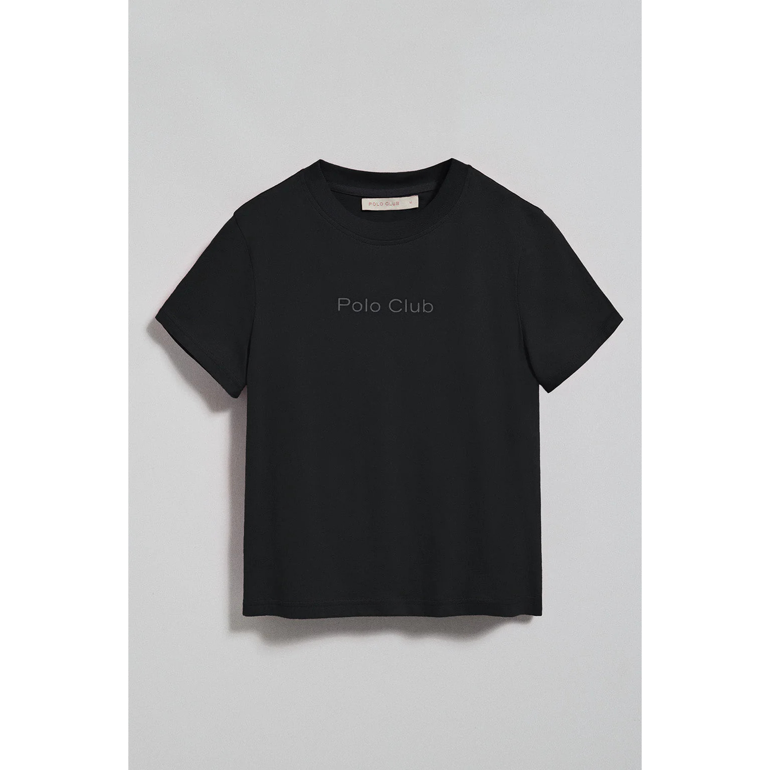 Maglietta Tori nera con logo Minimal Combo Polo Club