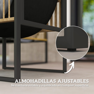 Conjunto de Jardín Exterior de Ratán Sintético de 4 Piezas Muebles de Jardín Exterior Incluye Sofá de 2 Plazas 2 Sillones 1 Mesa de Centro de Vidrio con Cojines Gris y Natural