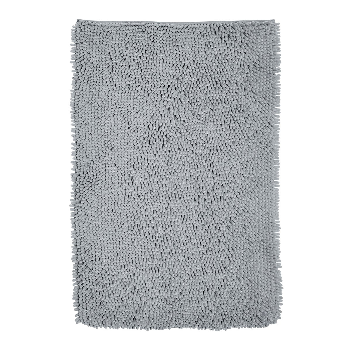 Tapis de bain mèche uni ESSENTIAL gris