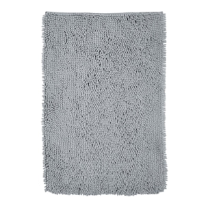 Tapis de bain mèche uni ESSENTIAL gris