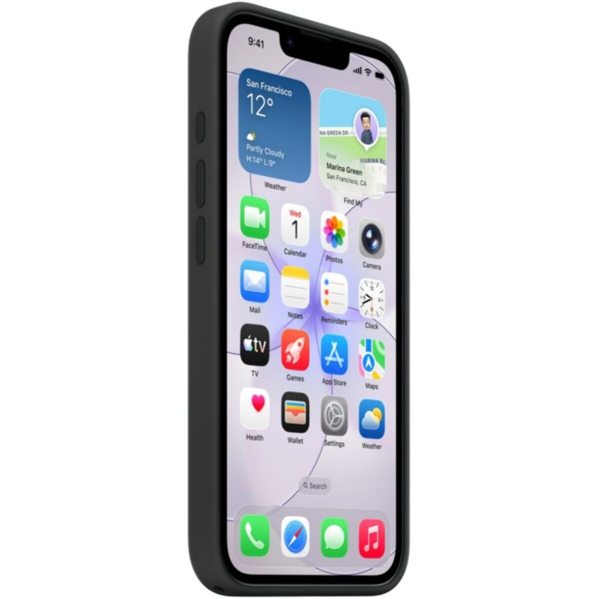 Coque APPLE iPhone 17e silicone Magsafe noir