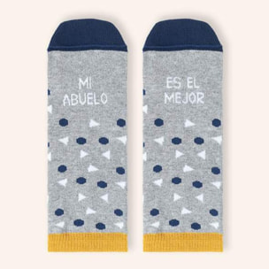 Mini Calcetines "Mi abuelo es el mejor" talla 23-26
