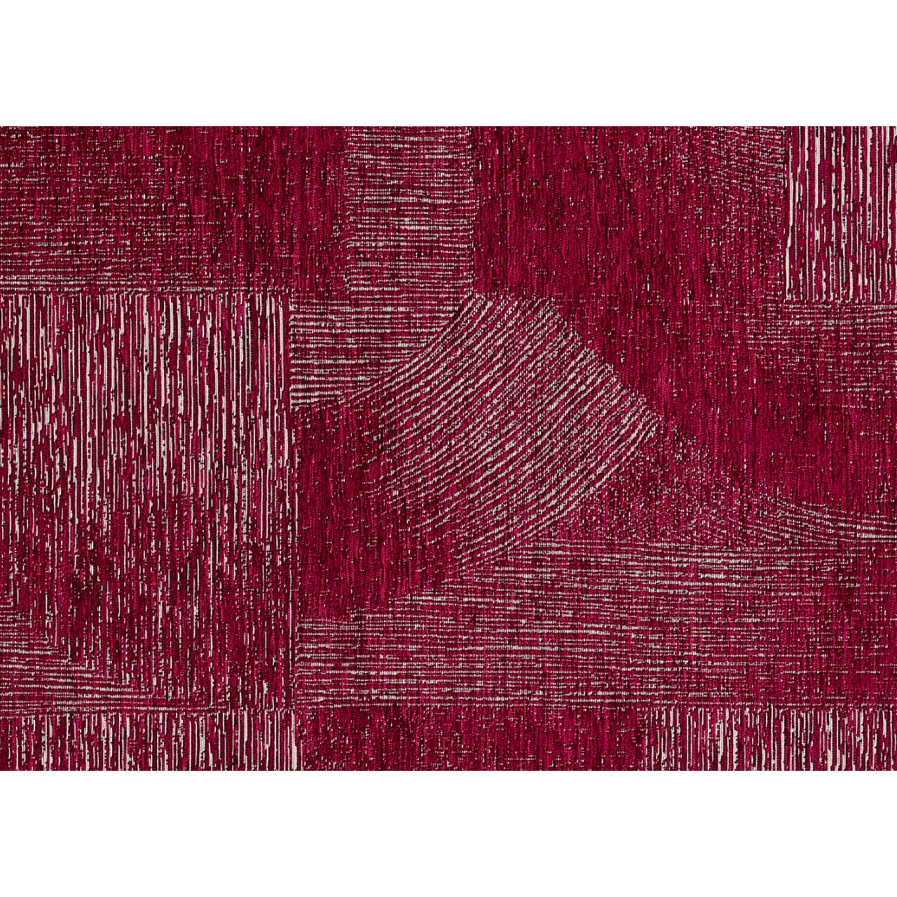 Tappeto Jacquard Ideale Salotto Camera Ingresso Made In Italy Antiscivolo, Lavabile, Morbido Disegno Graffio Magenta By Suardi