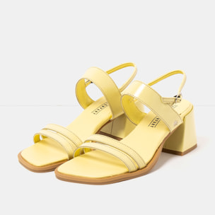 Sandalias con tacón 2010 NAPPA SHINNY PALE YELLOW / VERONA color Pale yellow