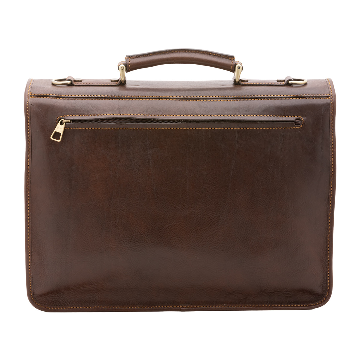 Borsa a mano  unisex In Vera pelle Made in Italy 25x38x10 cm