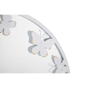 SPECCHIO ROTONDO WHITE BUTTERFLY CM 62,5X2,3