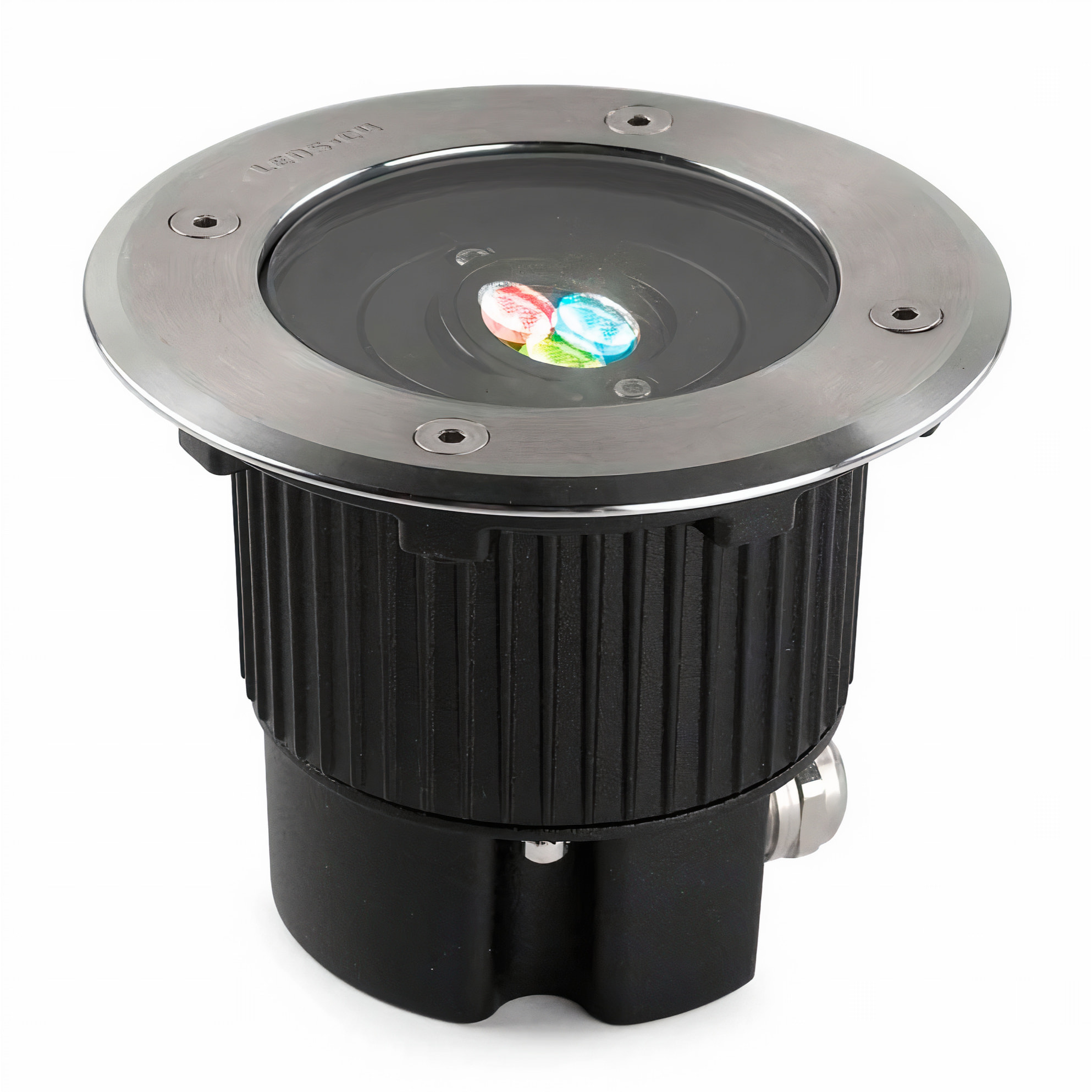 LEDS C4 Empotrable De Suelo Ip65-Ip67 Gea Rgb Easy+ Ø130Mm Led 6W Rgb Acero Inoxidable
