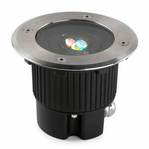 LEDS C4 Empotrable De Suelo Ip65-Ip67 Gea Rgb Easy+ Ø130Mm Led 6W Rgb Acero Inoxidable