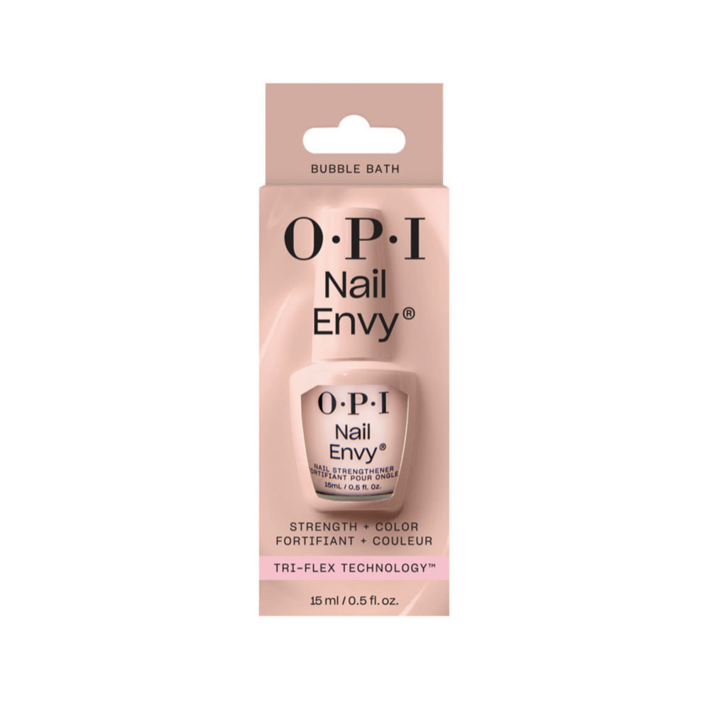 Duo Infinite Shine - Base et Top Coat Duo Pack - 30ml Nail Envy Bubble Bath - Fortifiant coloré pour ongles fragiles et endomm