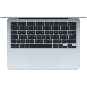 Ordinateur Apple MACBOOK Air 13" Puce M5 CPU 10 / GPU 10 coeurs Mémoire RAM 16Go Stockage 1To SSD Bleu ciel