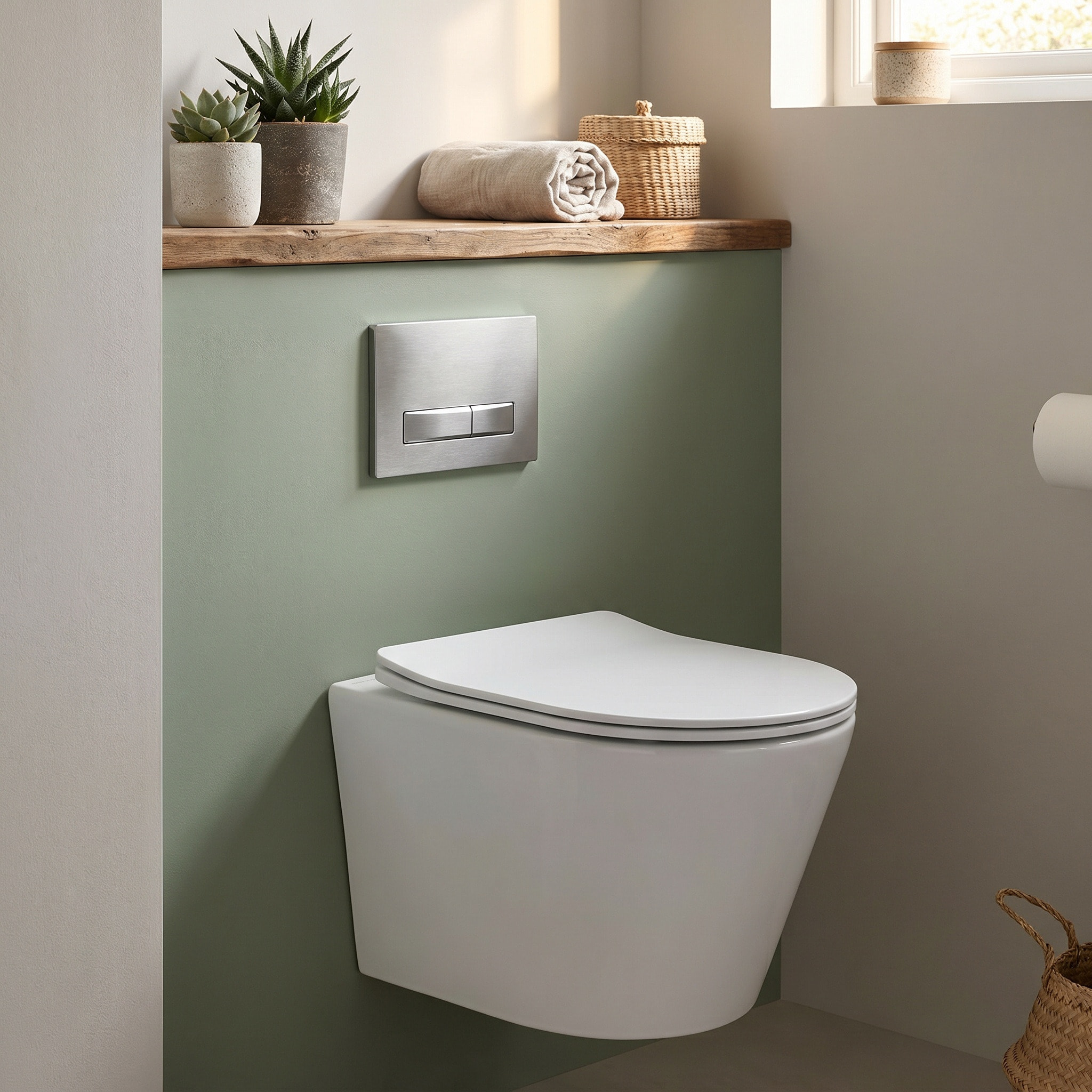 Swiss Aqua Technologies WC suspendu Infinitio sans bride et fixations invisibles + abattant frein de chute (SATINF010RREXP)