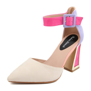 Décolleté Donna colore Beige-Altezza tacco:9cm