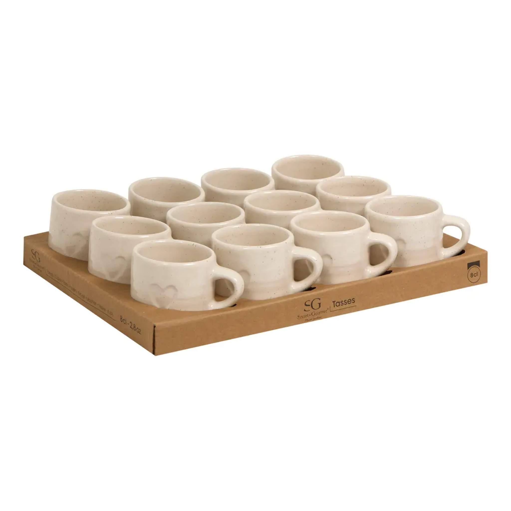 Tasse expresso Adele blanc chaud 8cl
