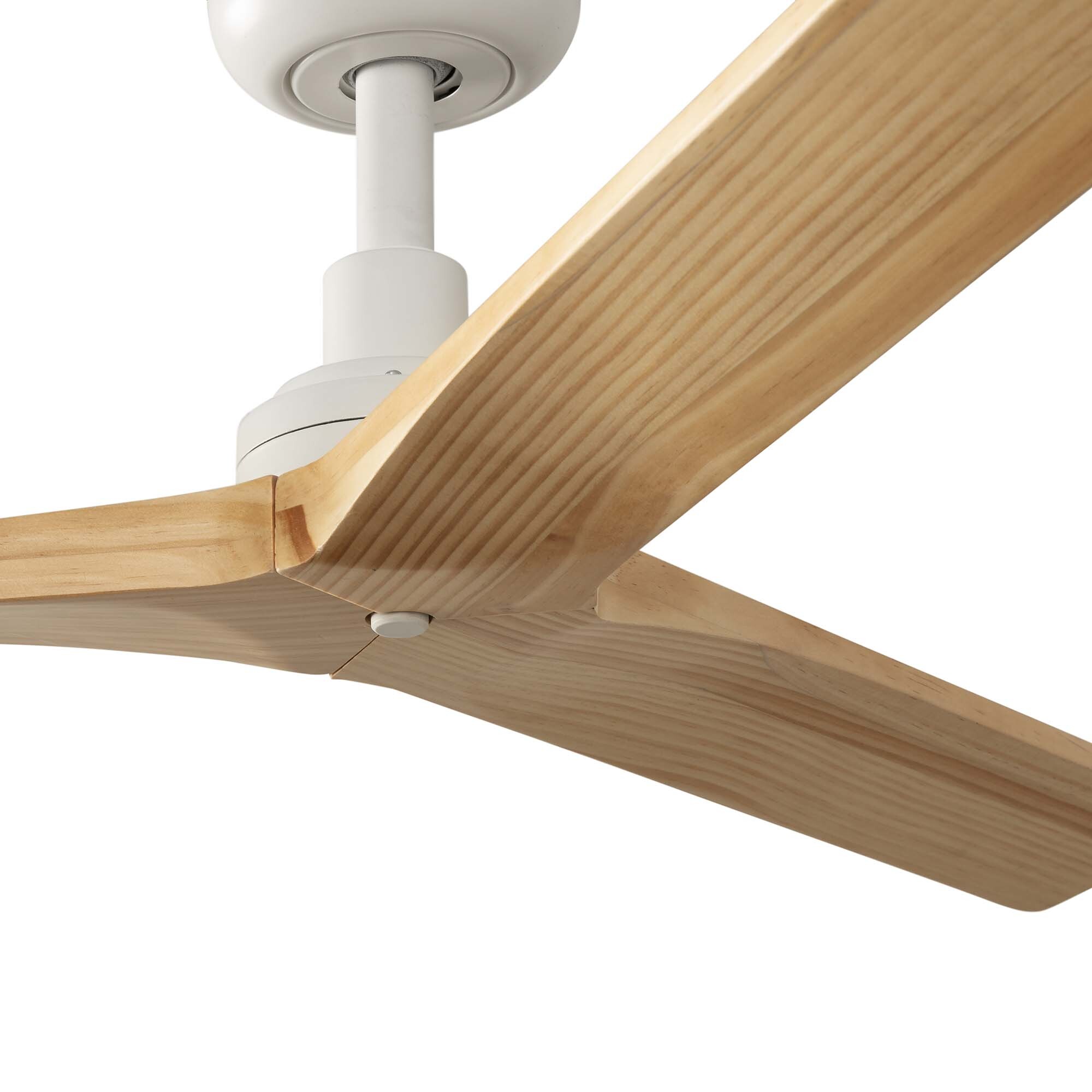 KLIM S Ventilateur blanc/bois chêne DC