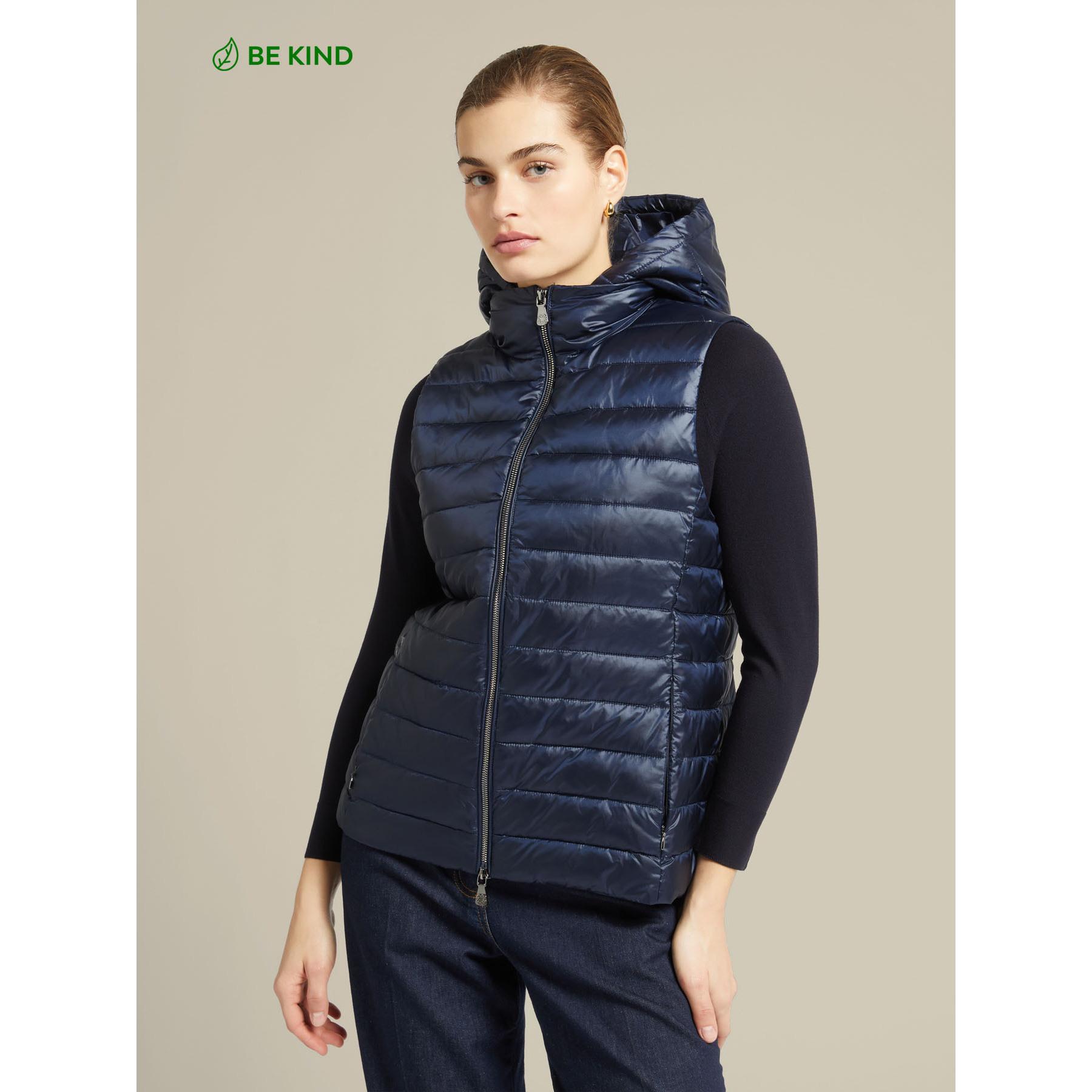 Elena Mirò - Gilet trapuntato nylon riciclato - Blu