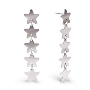 Orecchino Five Stars in Acciaio