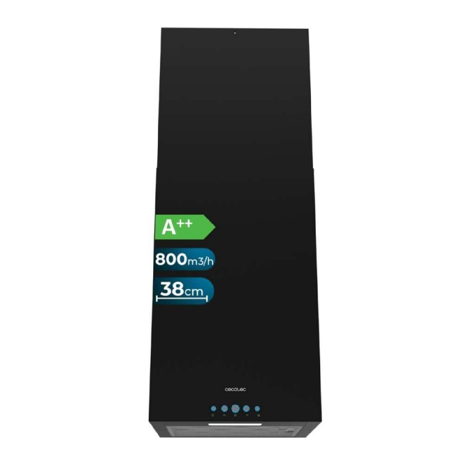 Cecotec Hotte îlot Bolero Flux ICT 388000 Black A++