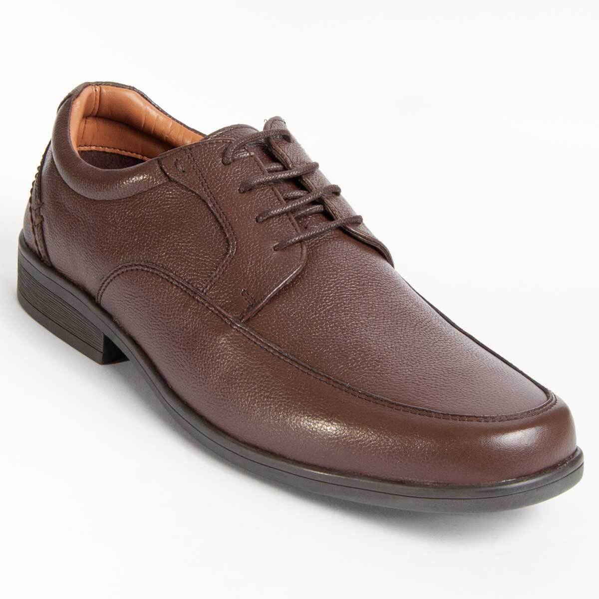 Zapato Oxford De Piel - Marron