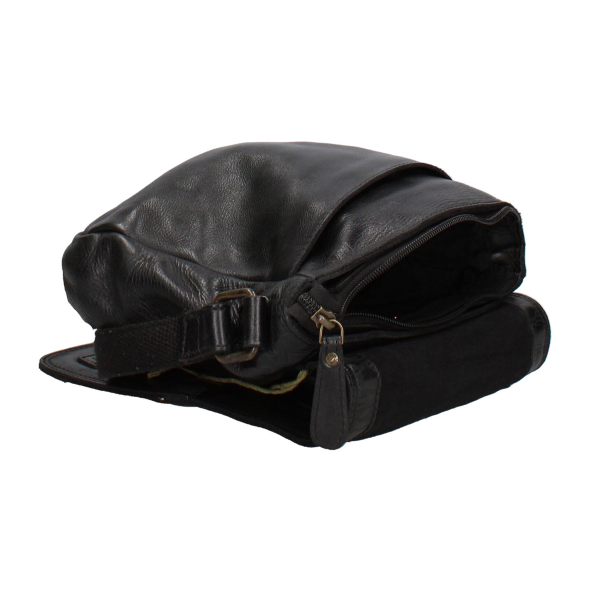 Borsa a tracolla  da uomo In Vera pelle Made in Italy 20x25x6 cm