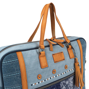 Bolso Maletin Portaordenador Mujer Lois Arcadia Azul