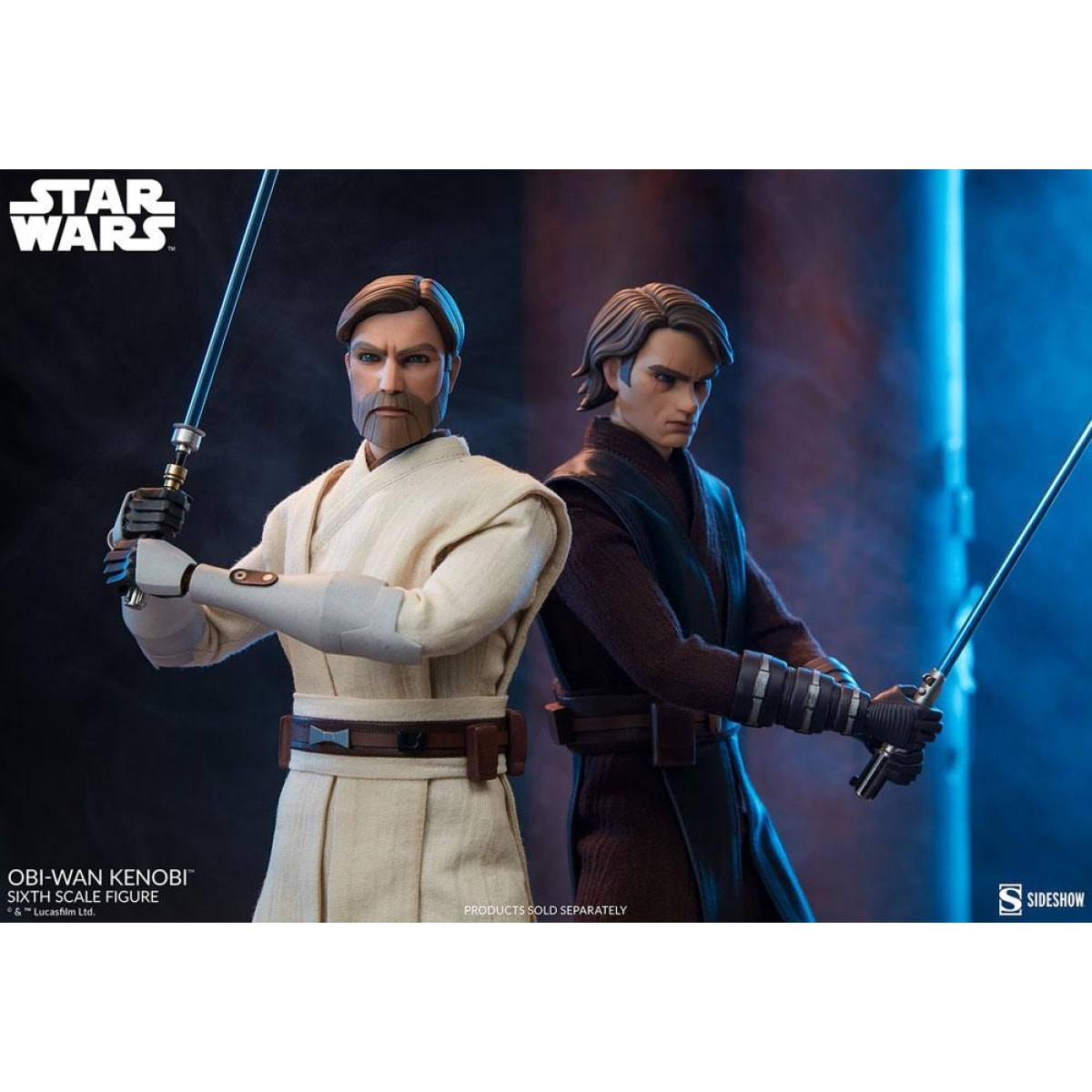 Star Wars The Clone Wars Action Figura 1/6 Obi-wan Kenobi 30 Cm Sideshow Collectibles