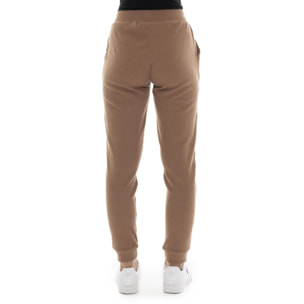 Pantalón de invierno de mujer de canalé con puños 'Relaxed'