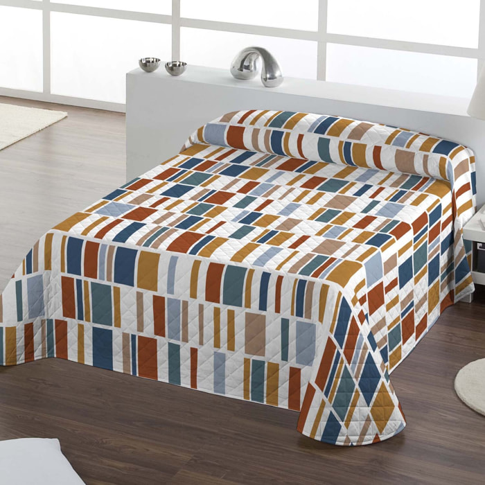 Icehome - Colcha Bouti Estampada - Reversible - 100% Poliéster - Microfibra - 70 gr/m² - Rendall